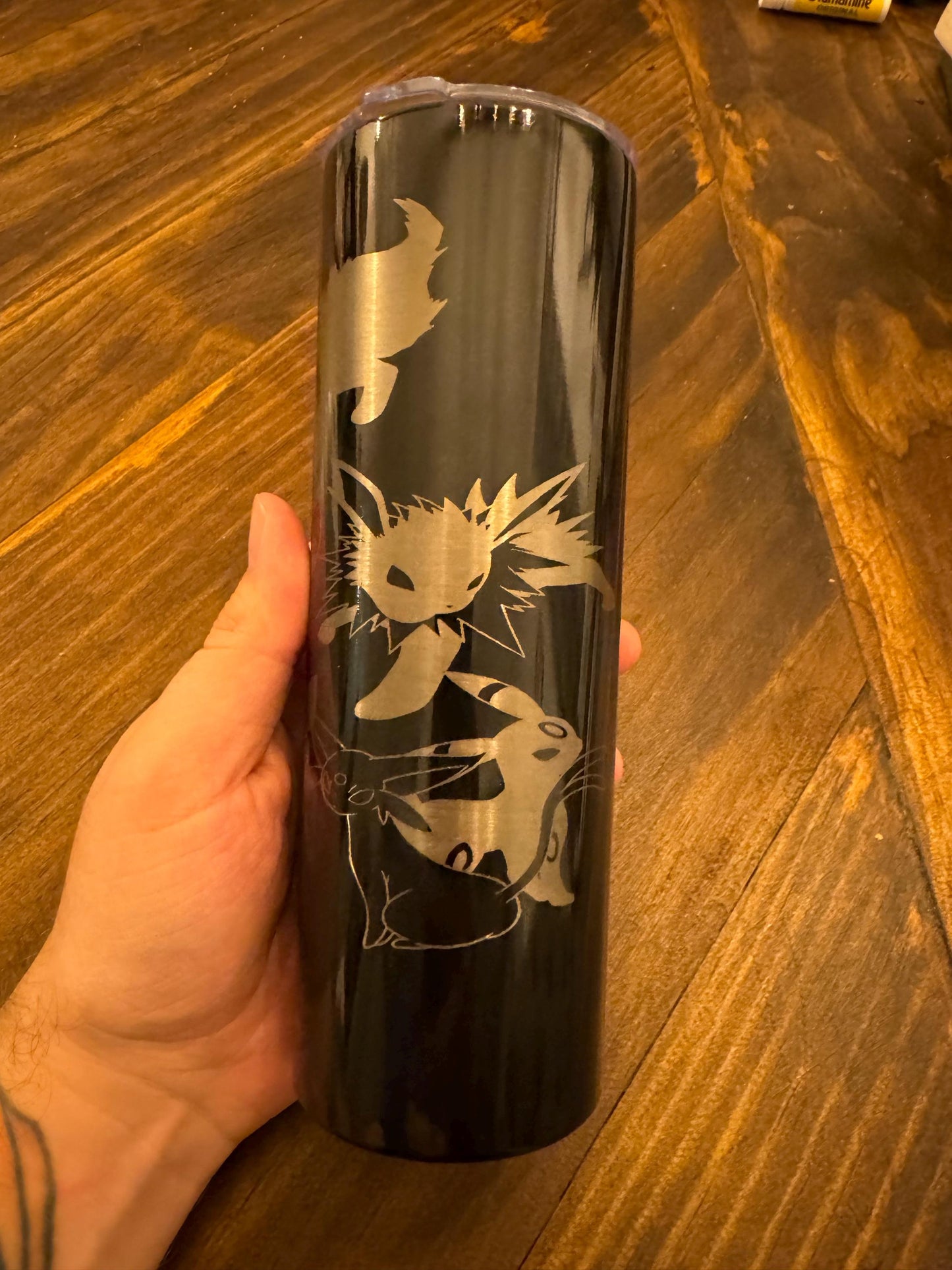 Custom Eeveelution engraved 20 oz tumbler