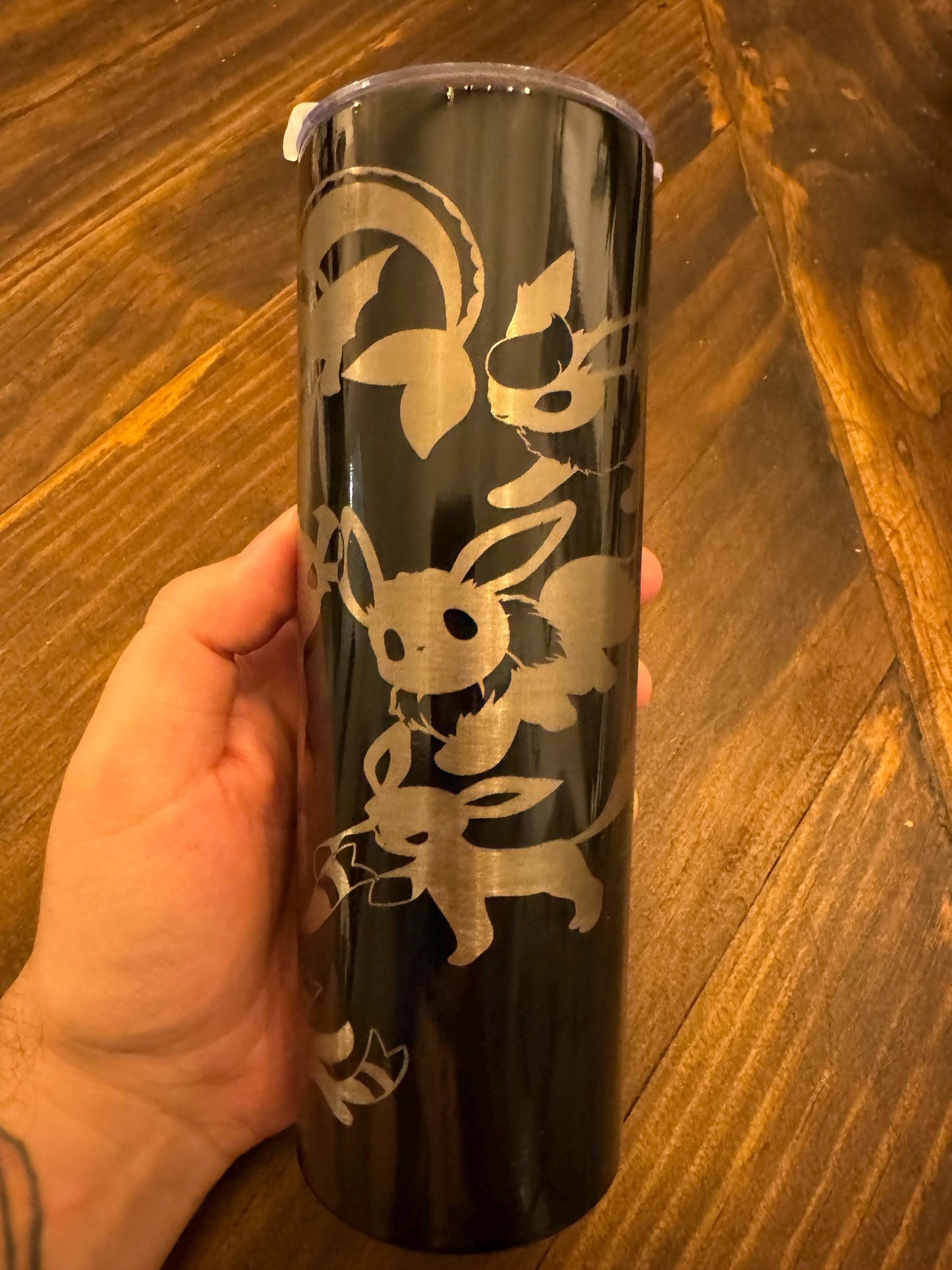 Custom Eeveelution engraved 20 oz tumbler