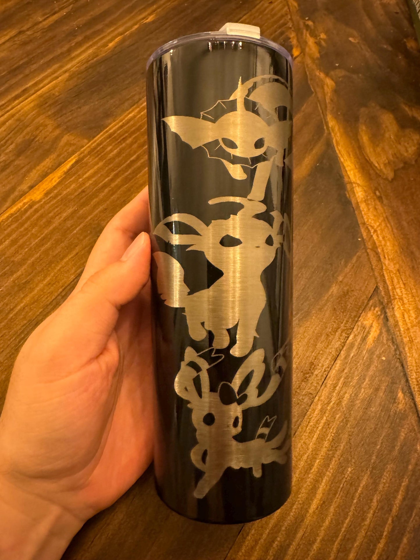 Custom Eeveelution engraved 20 oz tumbler