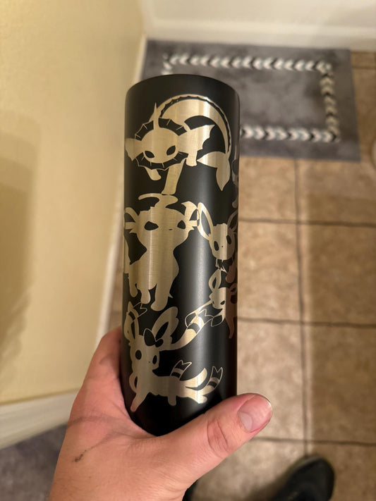 Custom Eeveelution engraved 20 oz tumbler