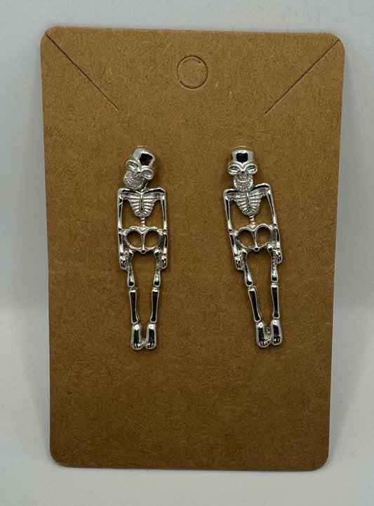 Skeleton dangle earring
